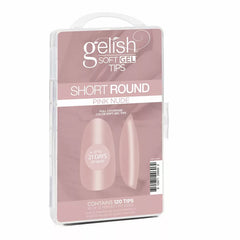 Soft Gel™ Tips - Pink Nude Short Round 120CT
