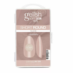Soft Gel™ Tips - Nude Short Round 120CT