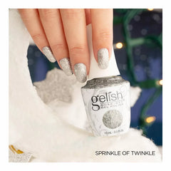 Gelish Soak-Off Gel Polish Sprinkle Of Twinkle, 0.5 fl oz. SILVER GLITTER