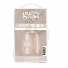 Soft Gel™ Tips - Light Nude Short Round 120CT