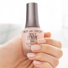 Morgan Taylor REACTmax Satin Nail Strengthener and Extended Wear Base Coat, 0.5 oz.