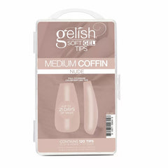 Soft Gel™ Tips - Nude Medium Coffin 120CT