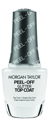 Morgan Taylor Peel-Off Glitter Top Coat, 15mL
