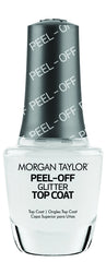 Morgan Taylor Peel-Off Glitter Top Coat, 15mL
