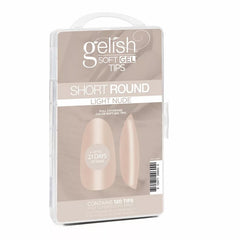 Soft Gel™ Tips - Light Nude Short Round 120CT