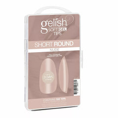 Soft Gel™ Tips - Nude Short Round 120CT