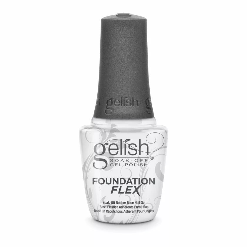 Gelish Foundation Flex Soak-Off Rubber Base Nail Gel - Clear, 0.5 fl oz.