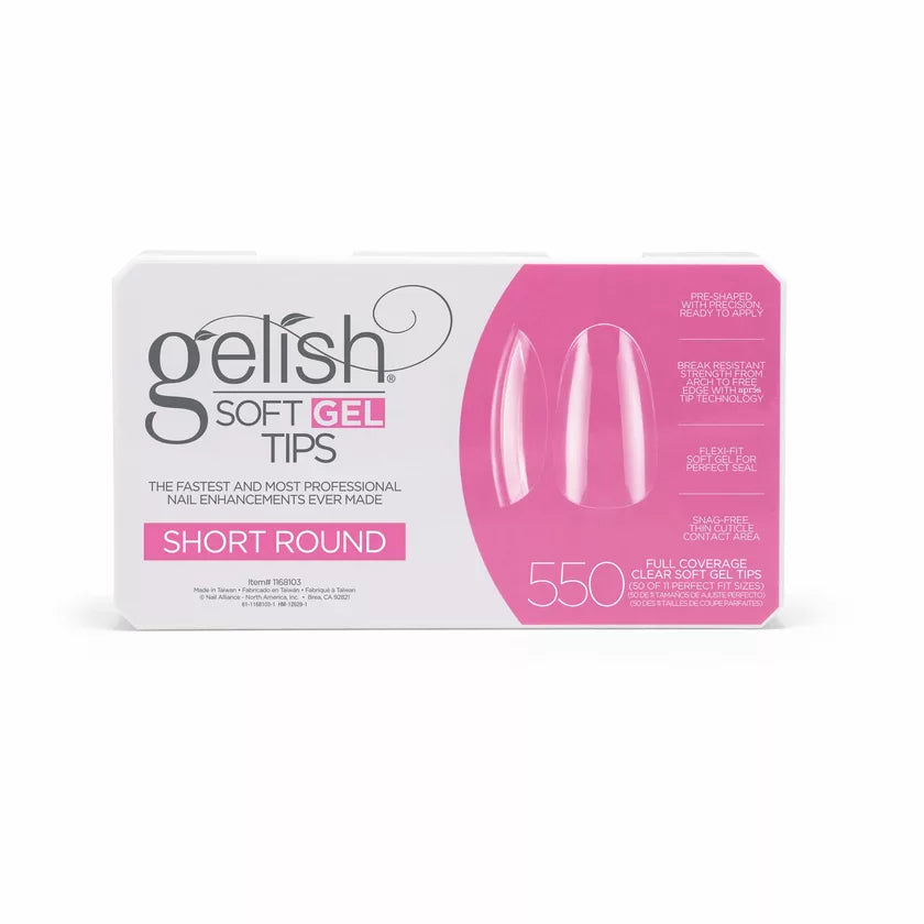 Gelish Soft Gel™ Short Round Tips (550CT)