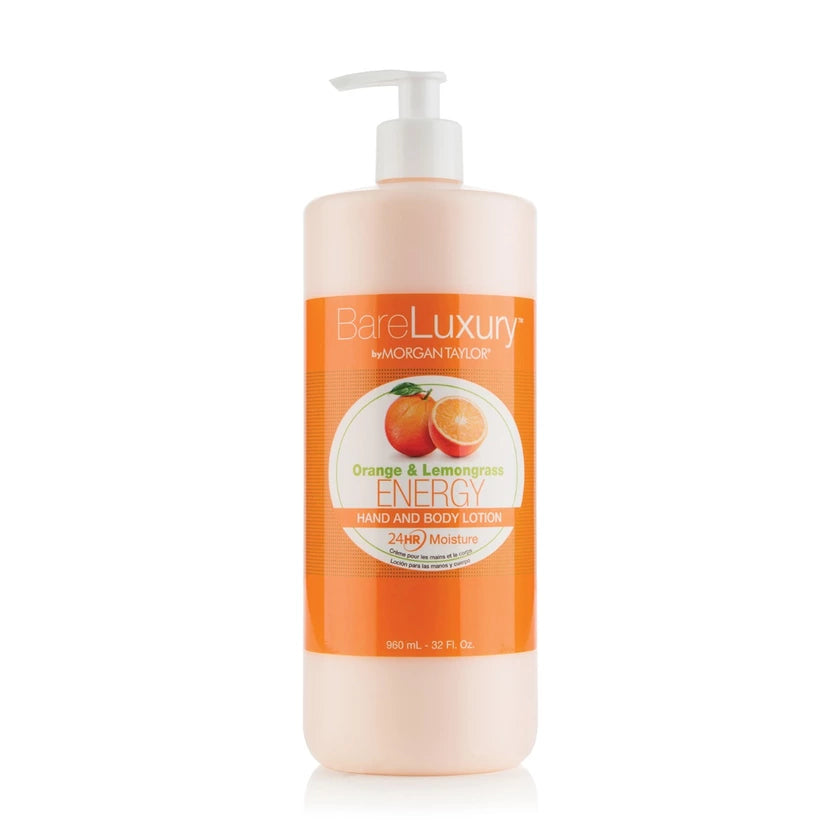 Morgan Taylor BareLuxury Energy Orange & Lemongrass Pump Lotion, 32 oz.