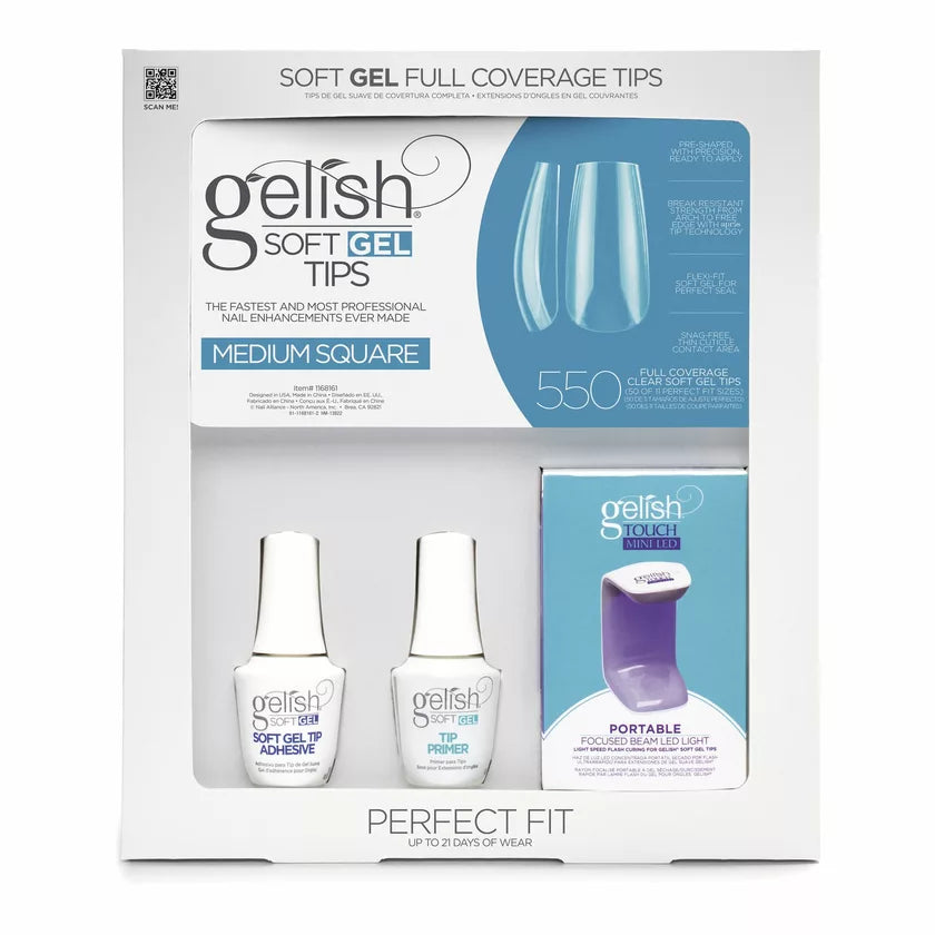 Gelish Soft Gel™ Kit Medium Square (550CT)