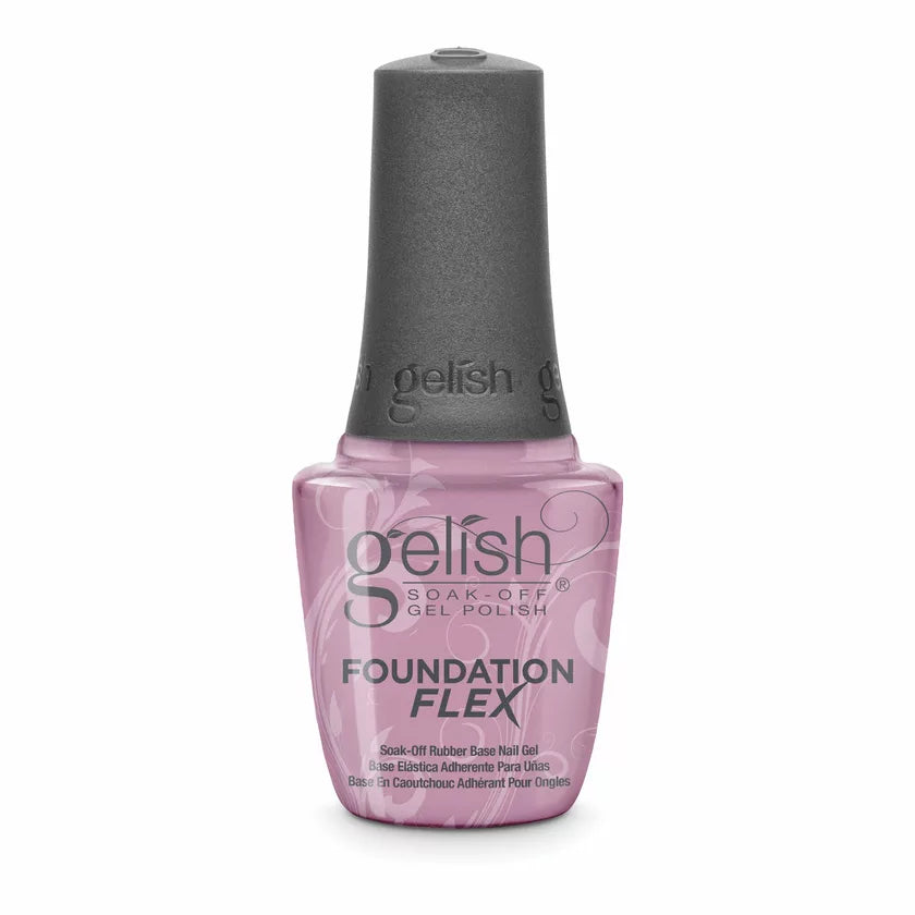 Gelish Foundation Flex Soak-Off Rubber Base Nail Gel - Light Pink, 0.5 fl oz.