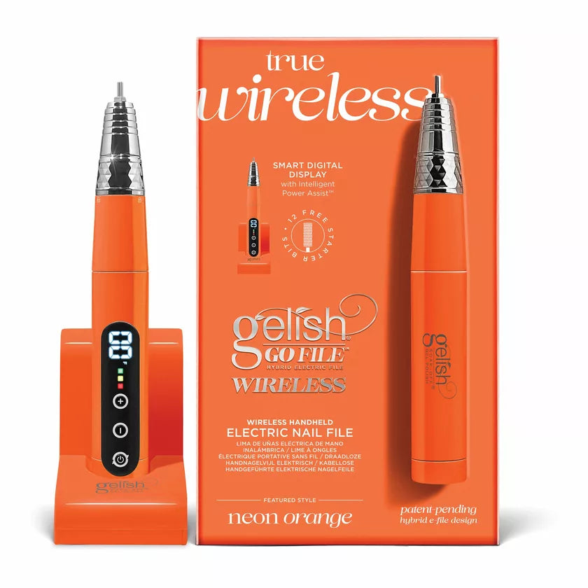 Gelish Go File Wireless Neon Orange